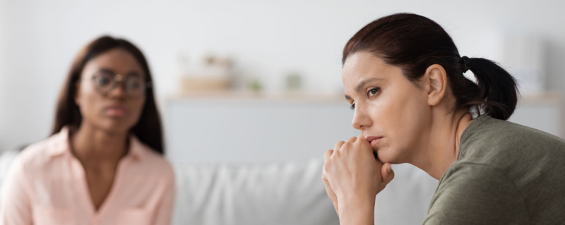 Doctor providing mental health care.